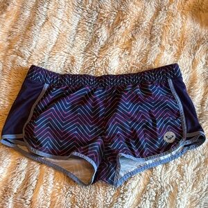 Roxy Multicolor Chevron Athletic Shorts